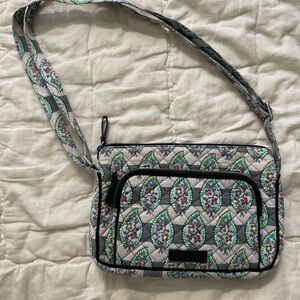 Vera Bradley Iconic RFID Little Hipster crossbody bag in Paisley Stripes